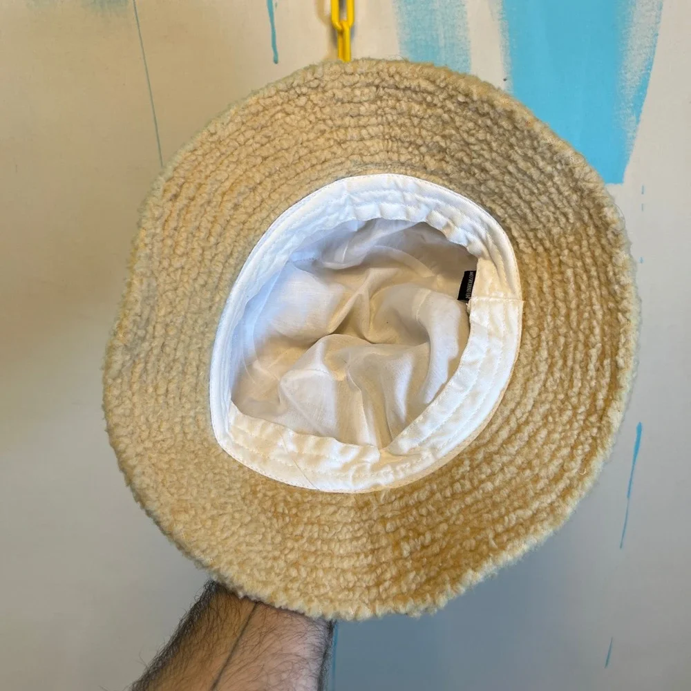 Beige Devil Rays Bucket Hat Melon Wear with Drive Sober or Get Pulled Over Patch